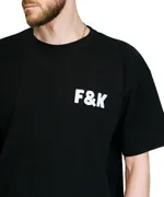 Футболка Hardlunch оверсайз F&K черная
