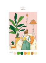 Picturesque day of Vision. Coloring Book