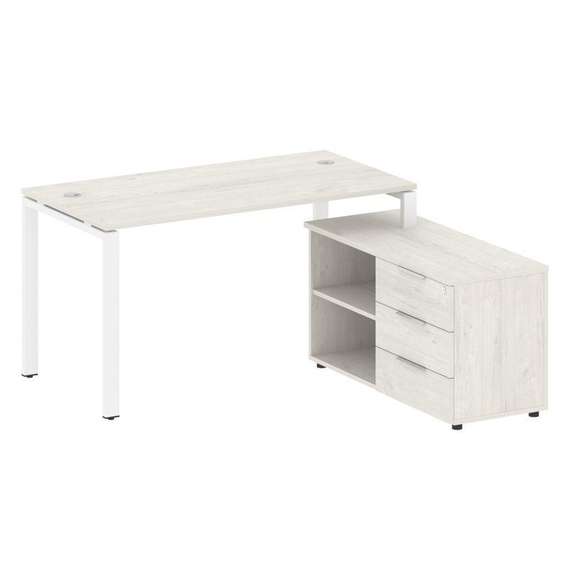 Метал Систем Рабочая станция с тумбой на П-образном м/к БП.РС-СТС-2.3 (R)