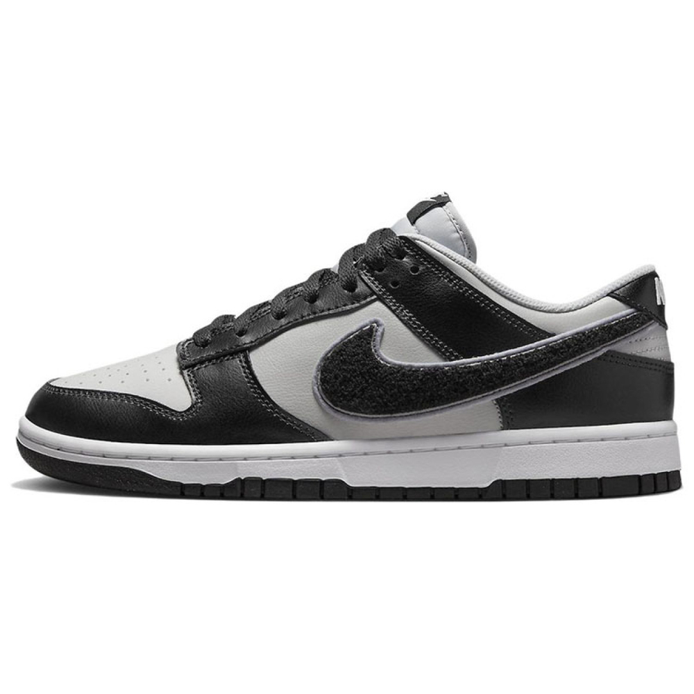 Кроссовки Nike Dunk Low Chenille Swoosh - Black Grey Fog