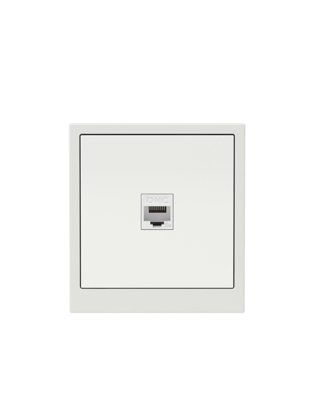 Розетка компьютерная 1-м KANT RJ45 кат.5E без шторки бел. песок DKC 7010663