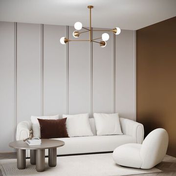 60168/6 / потолочный светильник / латунь Smart