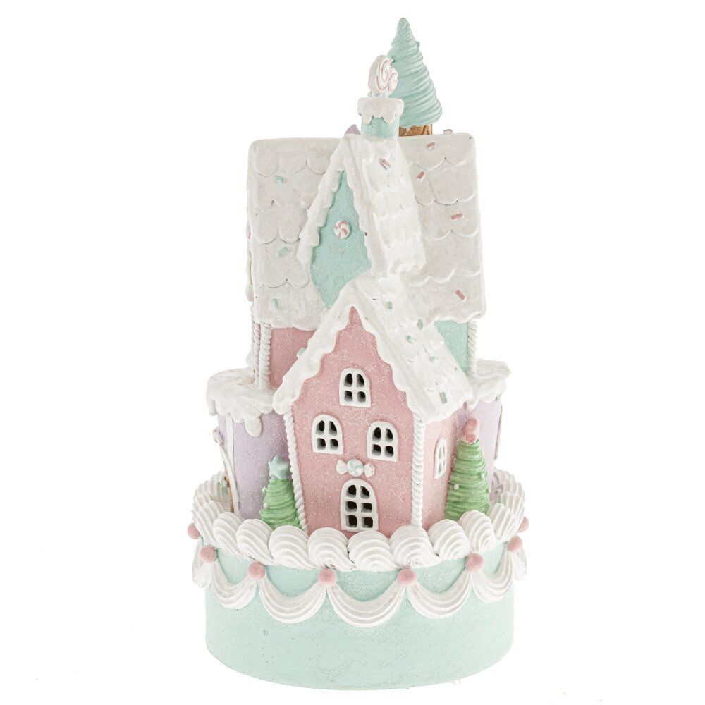 GAEM Фигурка декоративная с подсветкой "Домик-торт" (2хAA н/п), L18 W18 H35 см