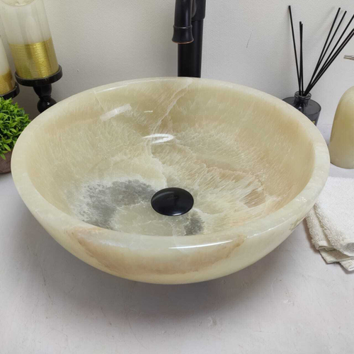 Раковина из оникса Bowl Yellow TinLip BO-60580 1,9 40*40*15