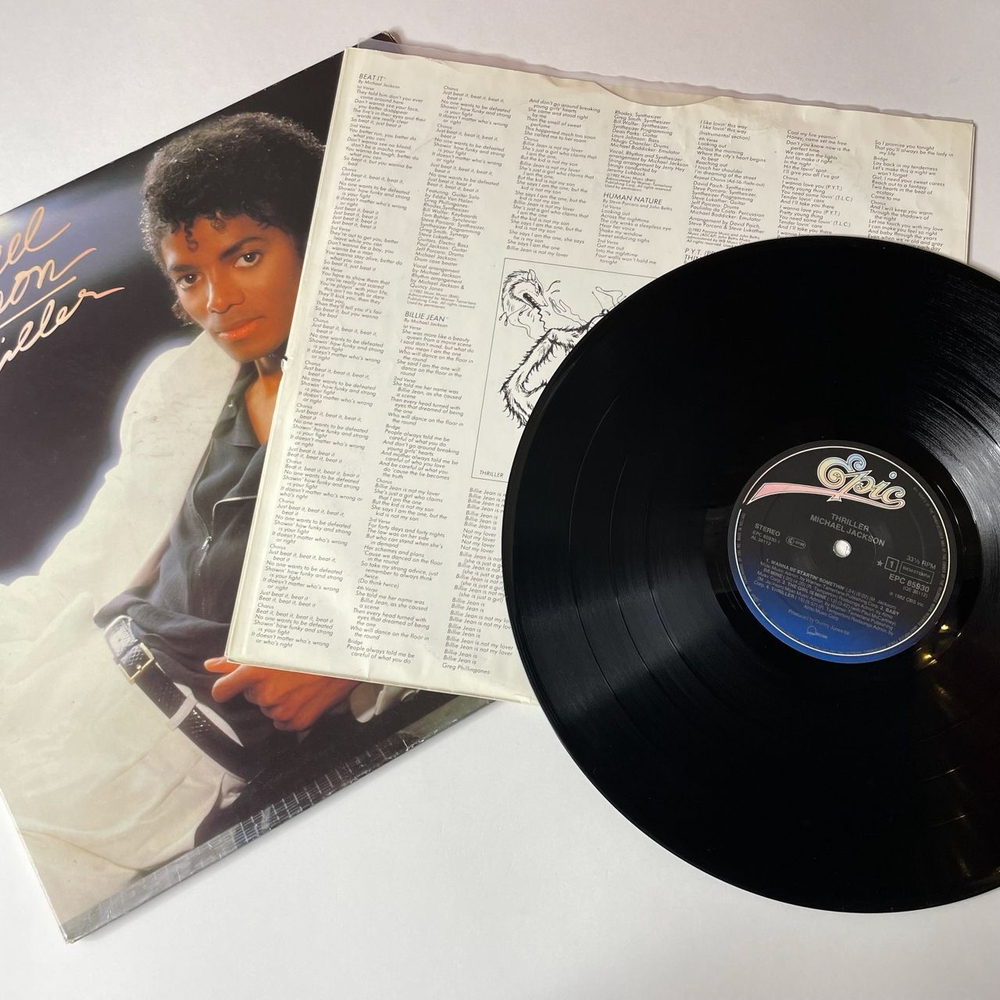 Винтажная виниловая пластинка LP Michael Jackson Thriller (Holland 1982) Billie Jean