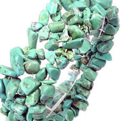 Бусины "Крошка" бирюза асс.