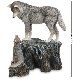 Veronese WS-1138 Статуэтка «Волки - «Наставление» (Лиза Паркер)