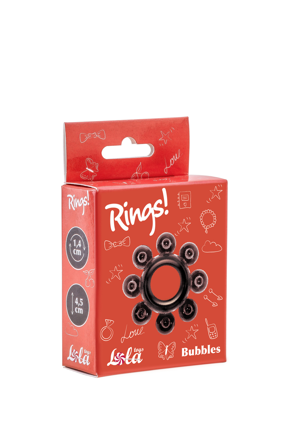 Эрекционное кольцо Rings Bubbles black