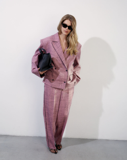 Брюки из шерсти Стелла Маккартни канва розовый