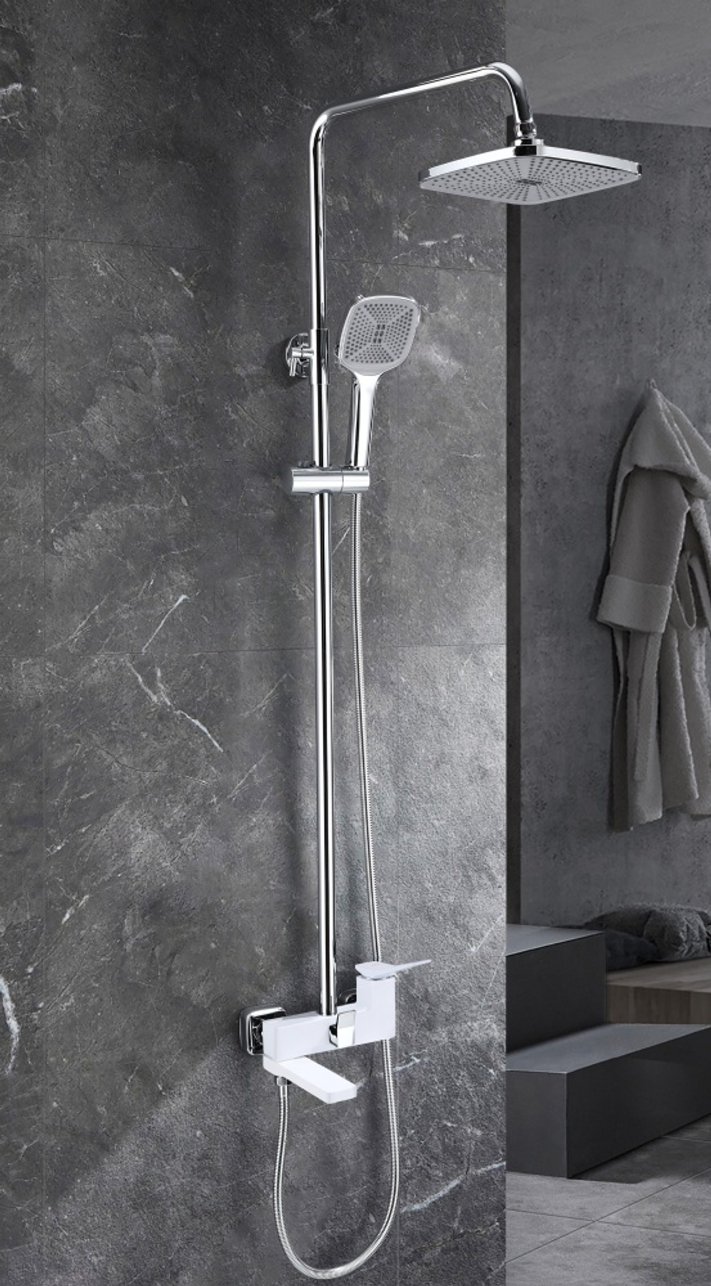 423562-F Душевая система (БЕЛЫЙ) ViEiR (5/1шт)