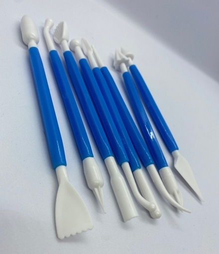 Стеки пластиковые двухсторонние для мастики, 8 шт