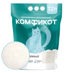 Наполнитель силикагелевый впитывающий, 7.2л Без аромата Комфикот