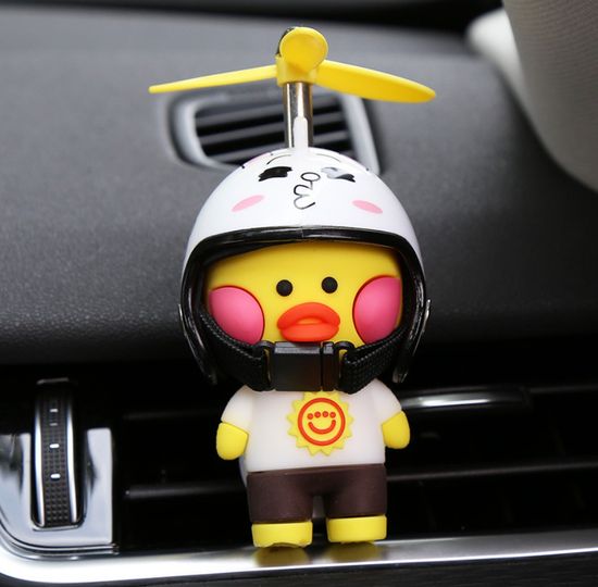 Автомобильный ароматизатор "Утка с пропеллером", пластина-ароматизатор в подарок