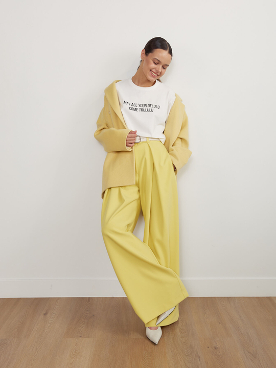 БРЮКИ ICONIC L.YELLOW