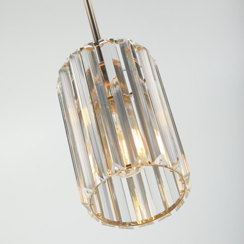 Светильник подвесной (подвес) Rivoli   1052-201 1 х Е27 40 Вт хрусталь