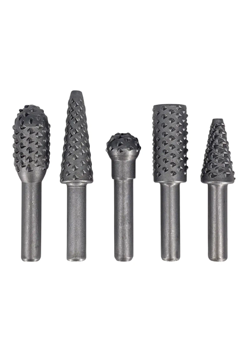 НАБОР БОРФРЕЗ ПО ДЕРЕВУ 5шт. D хвост. 6.3 мм L 55мм