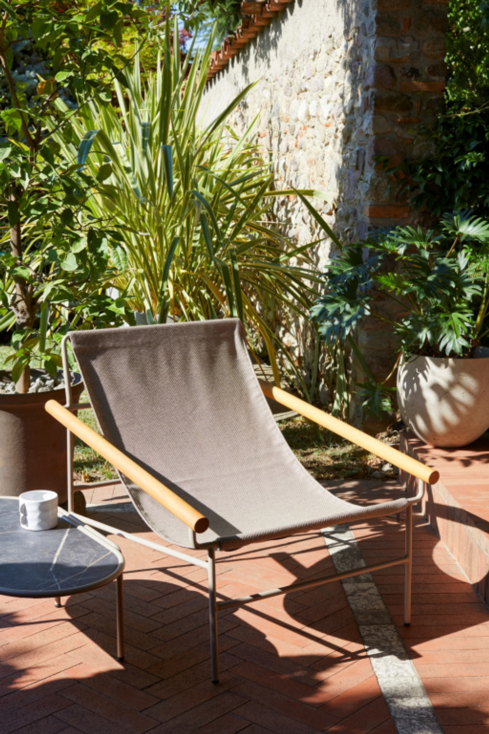 Кресло лаунж металлическое Scab Design Dress Code Smart Outdoor, тортора, бежевый