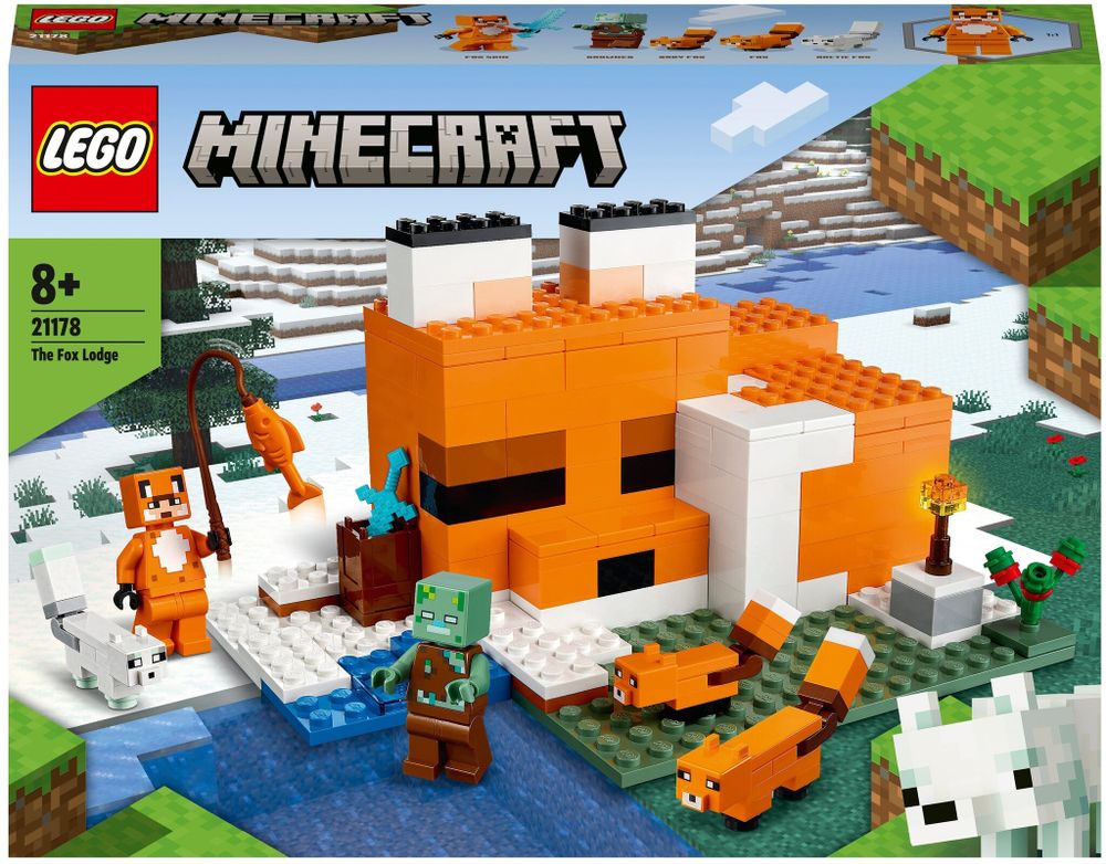 Конструктор LEGO Minecraft 21178 Лисья хижина