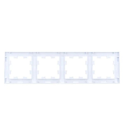 Розетка 1-м СП AtlasDesign 16А IP20 с заземл. механизм бел. с рамкой 4