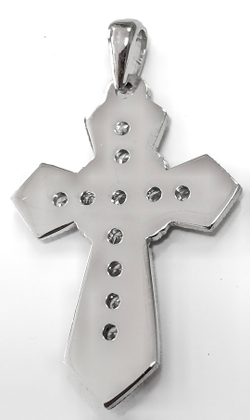 Ювелирный крест из серебра