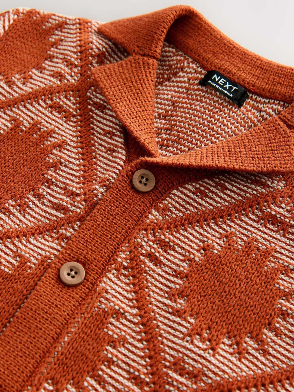 Кардиган с коротким рукавом для мальчика Next AA9-501, Кирпичный