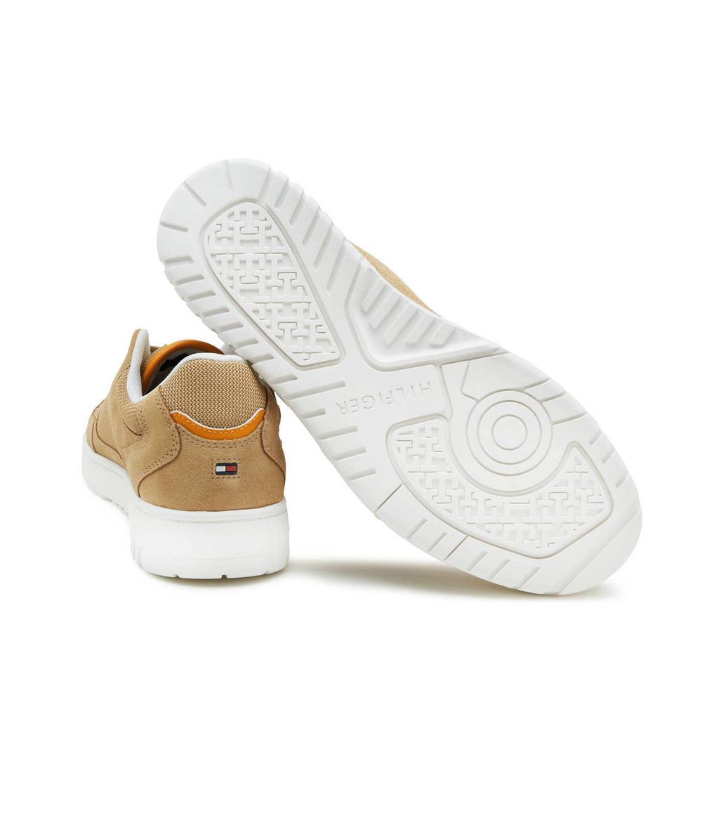 Кожаные кроссовки th basket Tommy Hilfiger - бежевый(FM0FM05071)