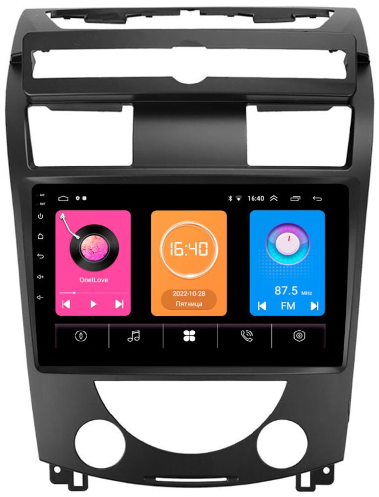 Магнитола для SsangYong Rexton 2006-2012 - OEM GT10-3539 на Android 10, 2Гб-16Гб