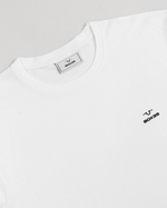 Футболка белая с лого на груди L