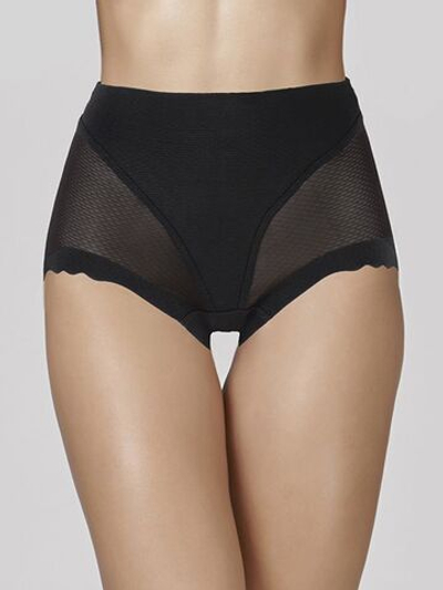 Высокие трусики-слипы из мягкого микромодала (Размер: XXL) (Цвет: черный)