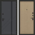 Входная дверь Бункер BN-12 - ДВП Венге светлый