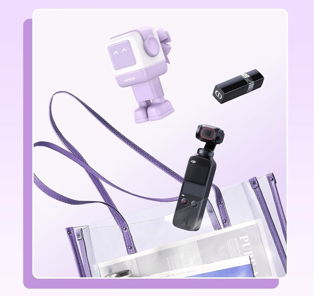 Зарядное устройство 2xUSB-C+1 USB, Nexode Robot GanN, UGREEN 35291