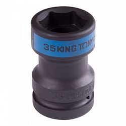 KING TONY (85451735M) Головка торцевая ударная 1", SQUARE 17 мм х HEX 35 мм, футорочная