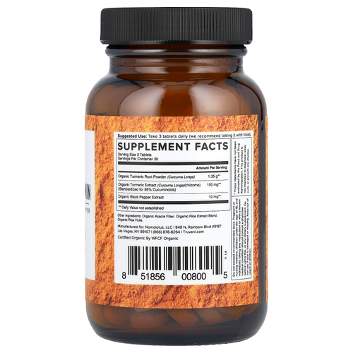 Truvani, Куркумин, куркумин, 90 таблеток