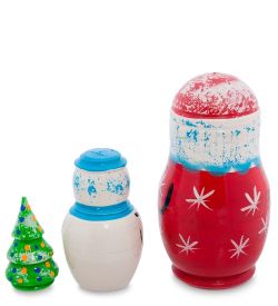 МР-27/ 4 Матрешка 3-кукольная «Дед Мороз»