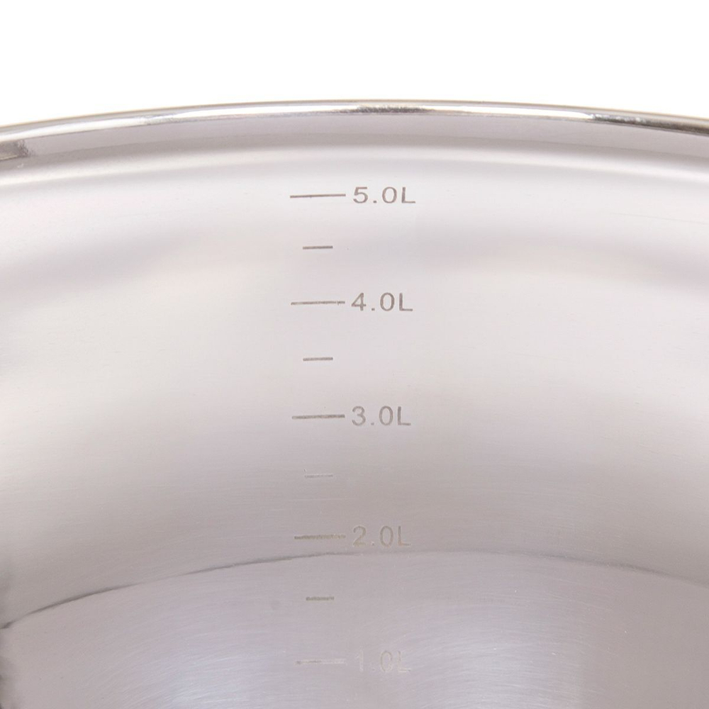 Набор посуды нерж, 10 пр, кастрюли 1.9,2.9,3.9,6.5 л, ковш 1.9 л, индукц, Daniks, Модерн, SD-10N