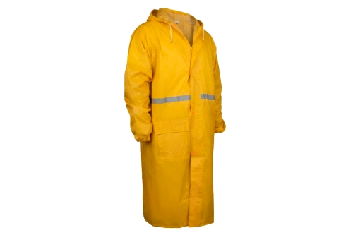 Плащ-дождевик нейлоновый с ПВХ влагозащитный сигнальный (желтый, XXL) SAMTOOLS