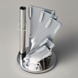 НАБОР НОЖЕЙ AGNESS НЖС НА ПЛАСТИКОВОЙ ВРАЩАЮЩЕЙСЯ ПОДСТАВКЕ 8 ПР.