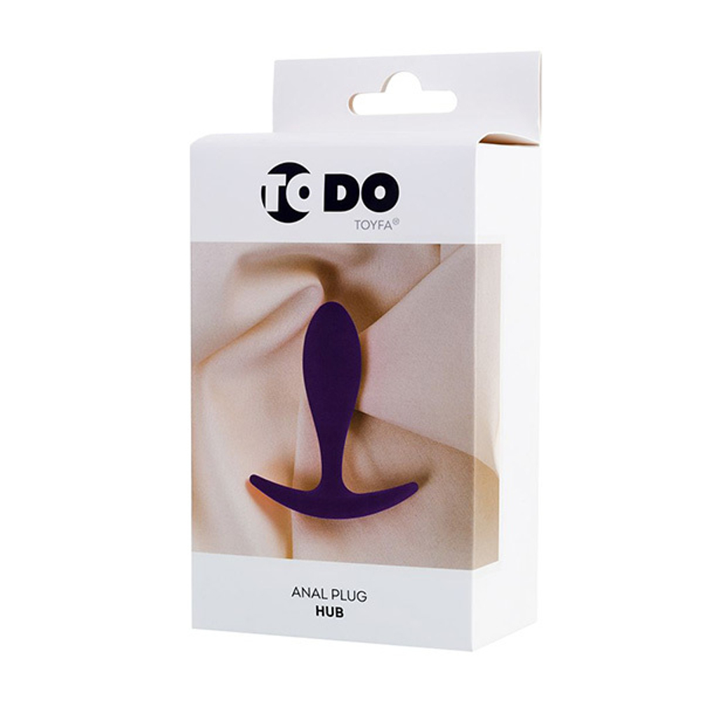 Фиолетовая анальная втулка 7,2см ToyFa ToDo Hub 357022