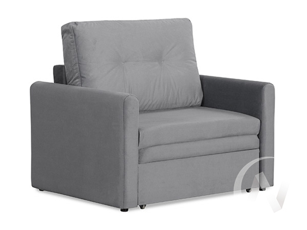 Диван прямой Юнат 2 (МД) Bismark 14 (велюр серый)