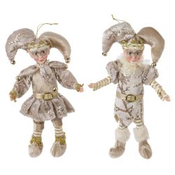 GAEM Игрушка набивная подвесная "Эльф", L13 W5 H26 см, 2в.