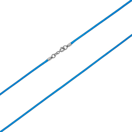 Гайтан текстильный/Родий/Голубой