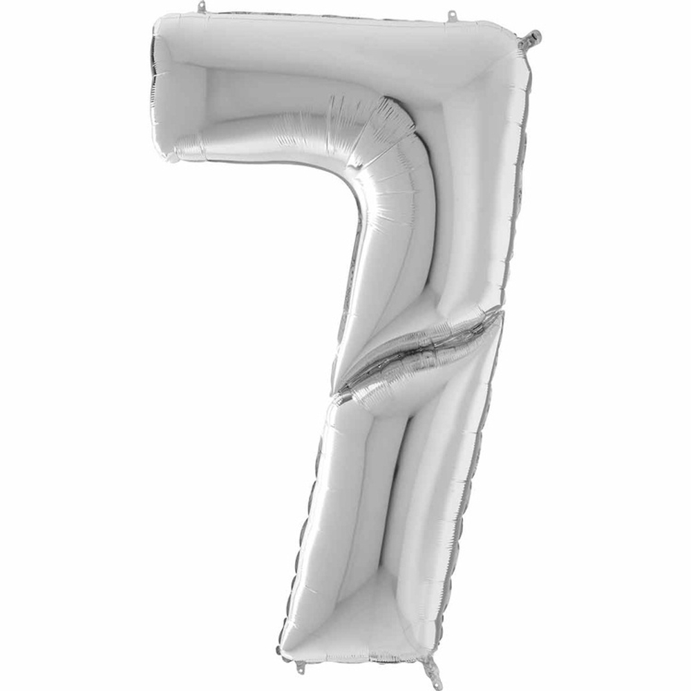 Шар ЦИФРА 7 Silver 64" 163 см