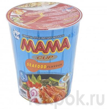Лапша со вкусом морепродуктов МАМА, 70 гр