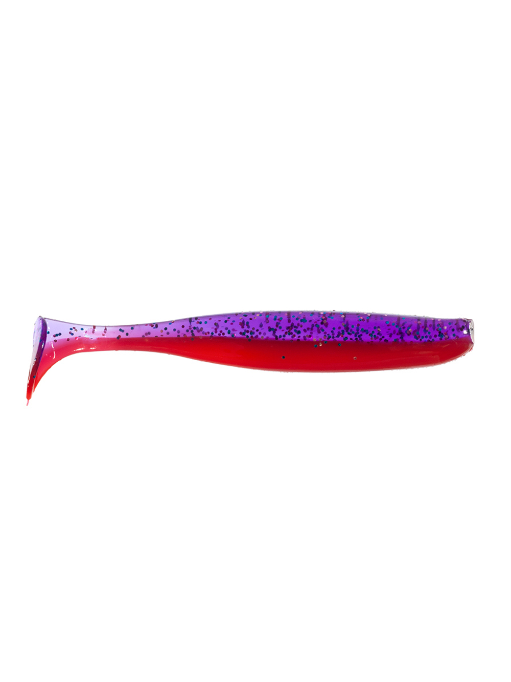 Приманка ZUB-IZI  86мм(3,4")-5шт, (цвет 021) фиолетовый верх -красный низ
