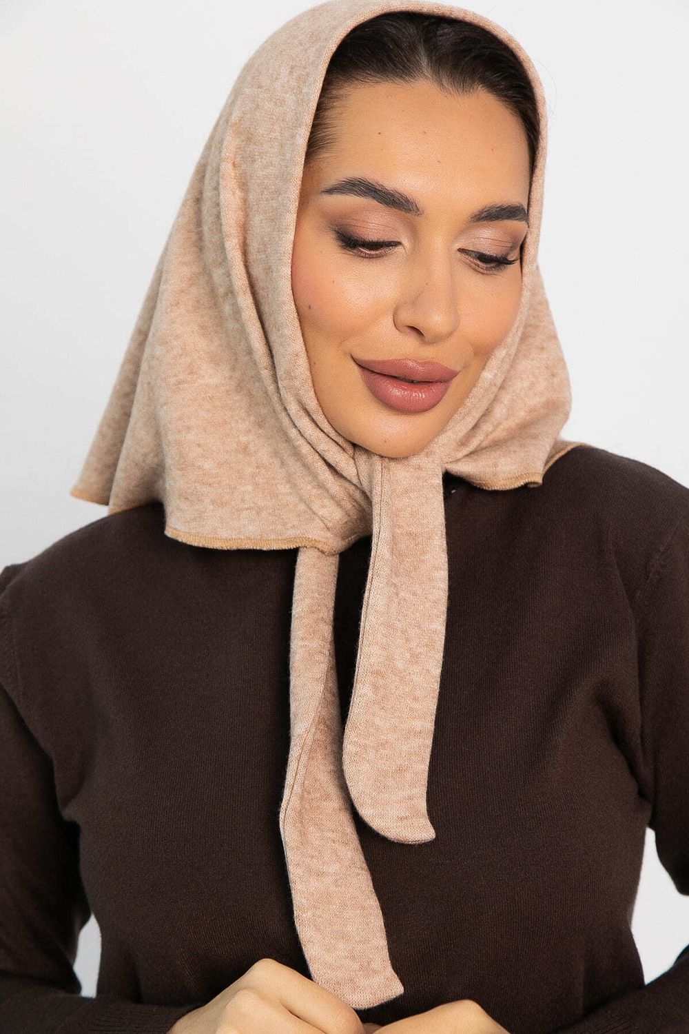 Косынка с завязками (бежевая) КЗВ1-23М LT Collection