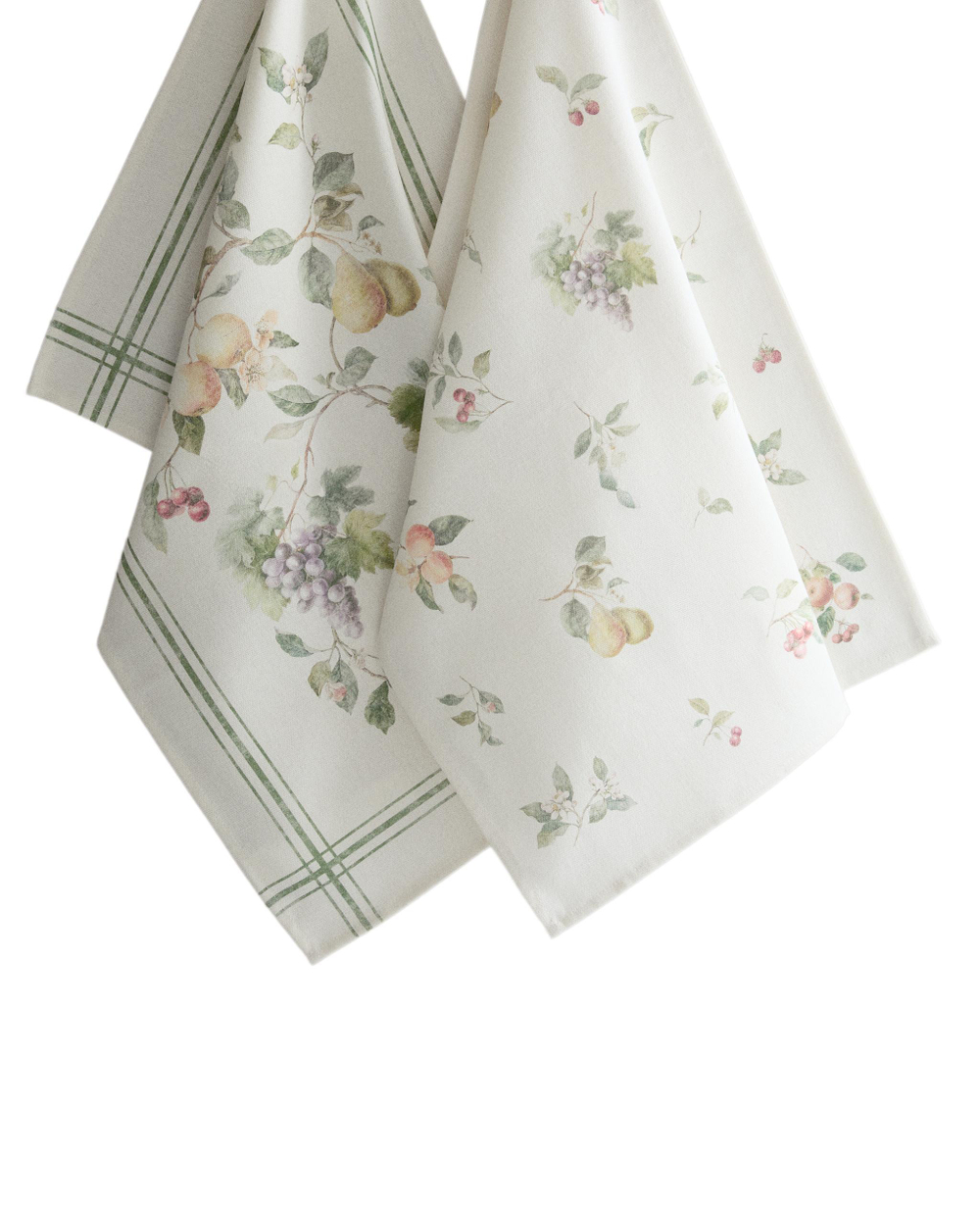Zara Home кухонное полотенце из хлопка, цветочный мотив, 60 40 см (комплект 2 шт.) · 9225/026