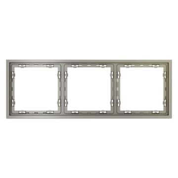 Рамка пластиковая VOLTUM S70 на 3 поста, (шелк)