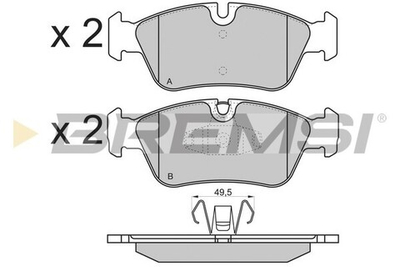 BREMSI - BP3193-BMS - Brake Pad Set, disc brake
