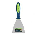 Шпатель 100мм, из нержавеющей стали, двухкомп. ручка, Сибртех, 85526