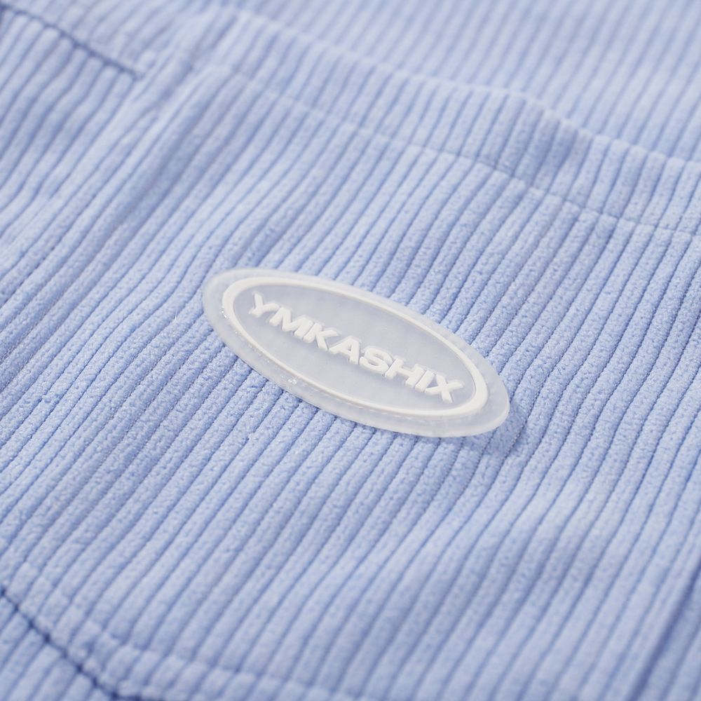 Рубашка YMKASHIX Velvet Button Сиреневая